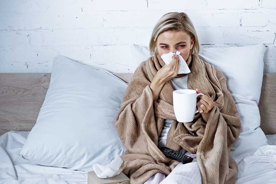 Настинка или грип. Изпотяване при настинка.