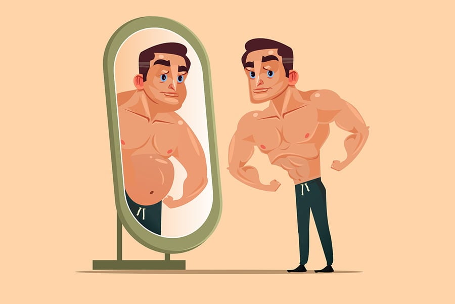 Синдром на изкривеното огледало. Мускулна дисморфия.