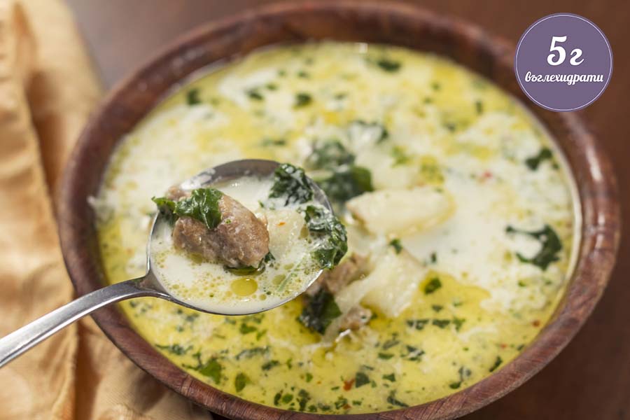 Тосканска супа с бекон и наденица