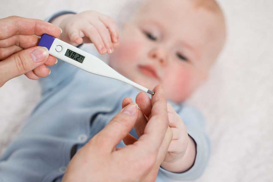 висока температура при бебе