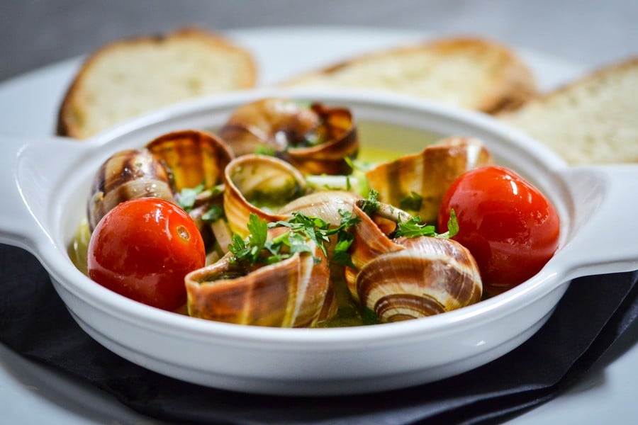 Охлюви по френски - рецепта.