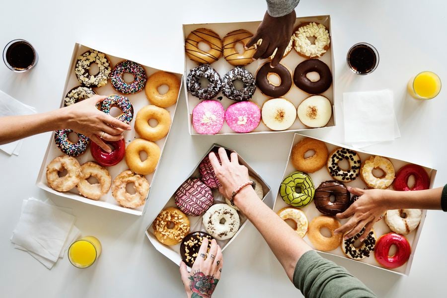 Популярни храни - донъти.