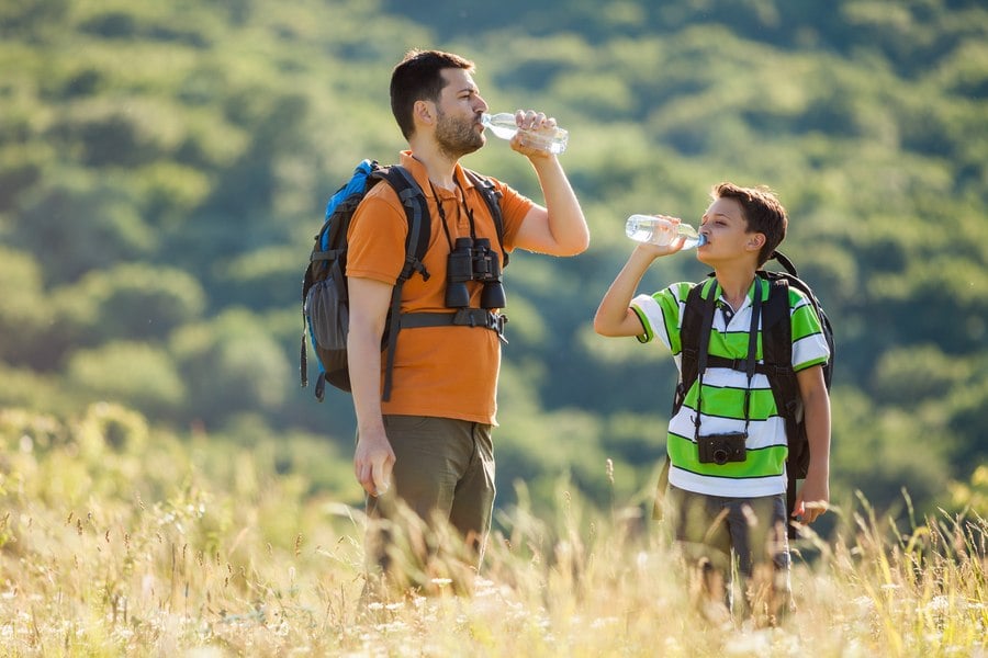 Кето и сауна - баща и син.