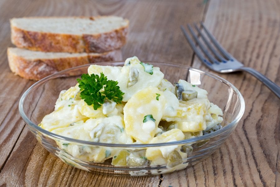 Варене на картофи - салата.