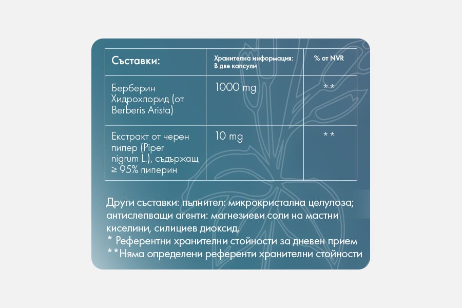 Etiket sys sustavki - Berberin