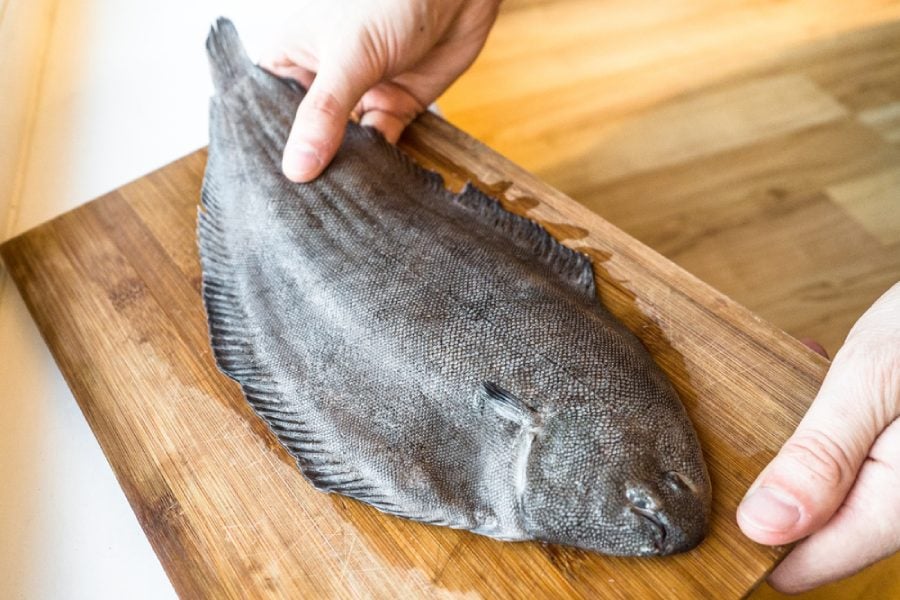 Халибут с пюре от броколи 7 Халибут за готвене.