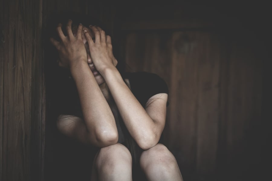 Жена с антропофобия.