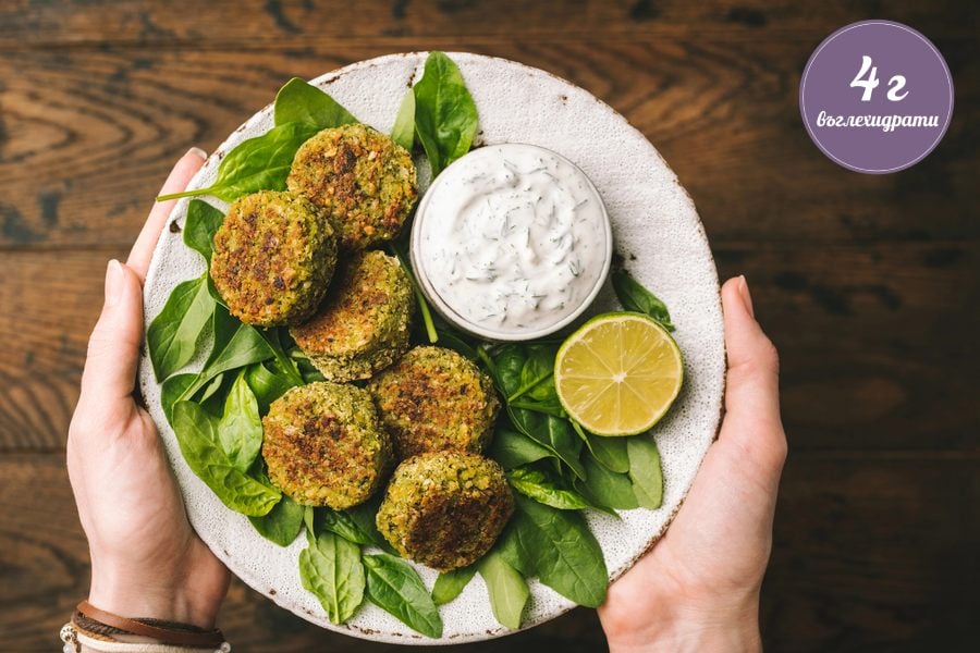 Спаначени кюфтета в еър фрайър.