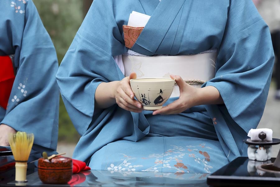 Японската култура, чаена церемония.