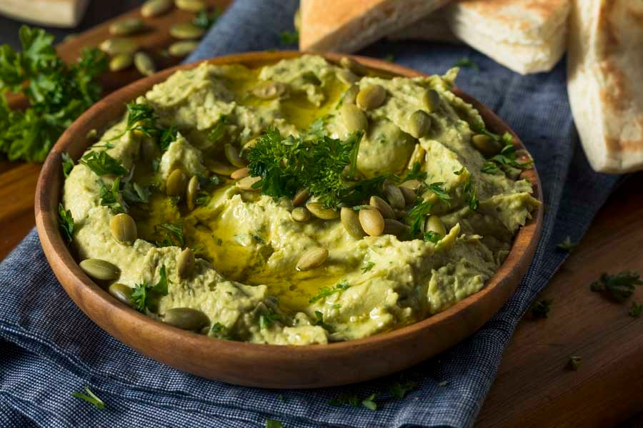 хумус с брашно от грах