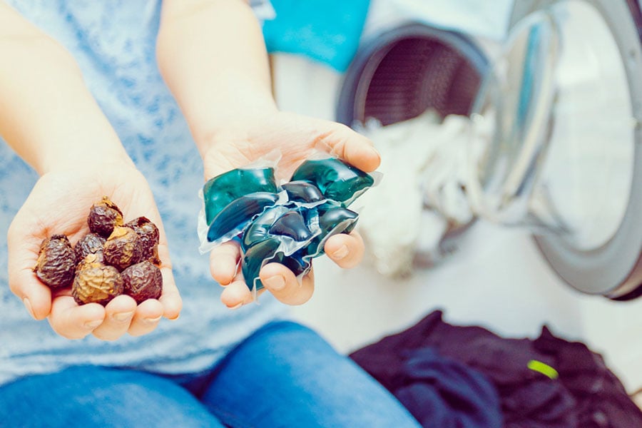 Сапунени ядки, препарат за пране.