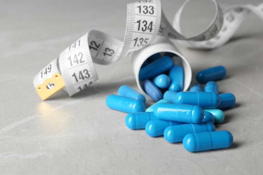 сини хапчета за отслабване