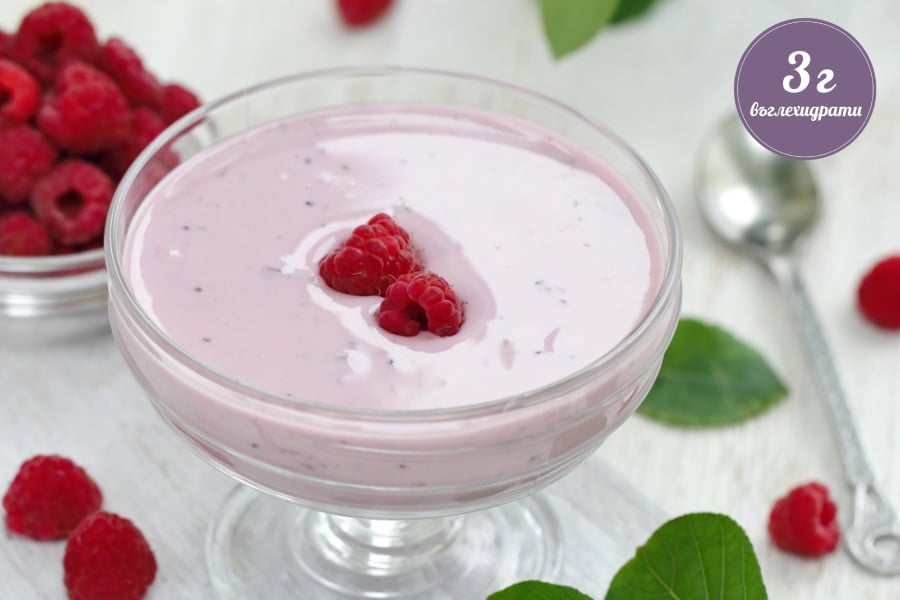 мус с плодове, с малини