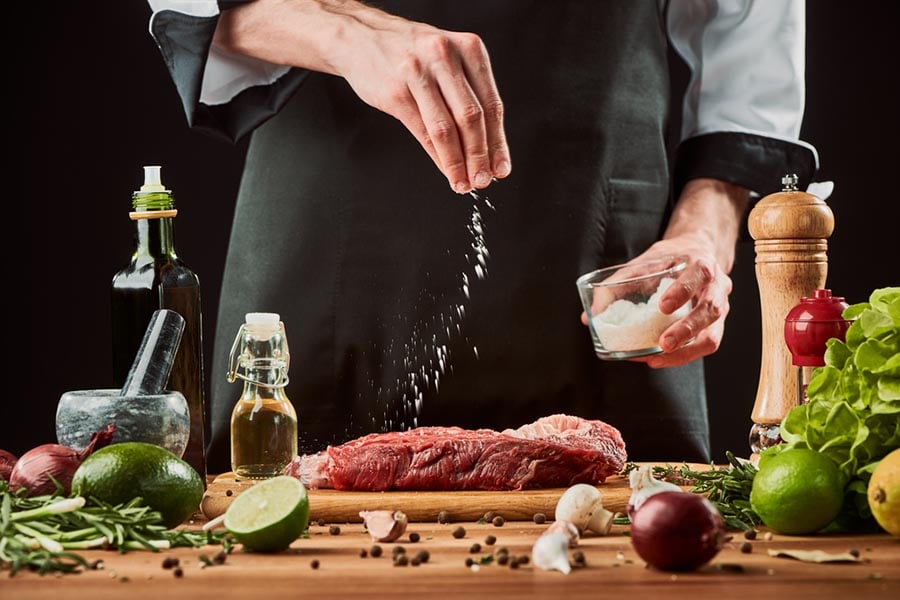 чък стек на тиган, подготовка