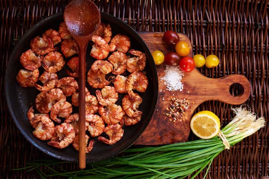 предястие със скариди и броколи