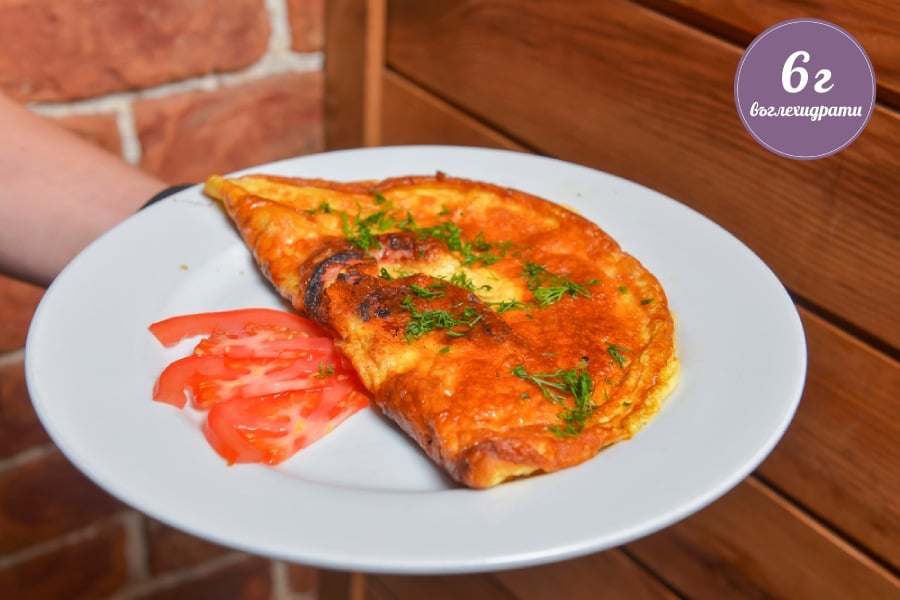 Тиквички с песто - нисковъглехидратно предястие 5 Омлет с тиквички.