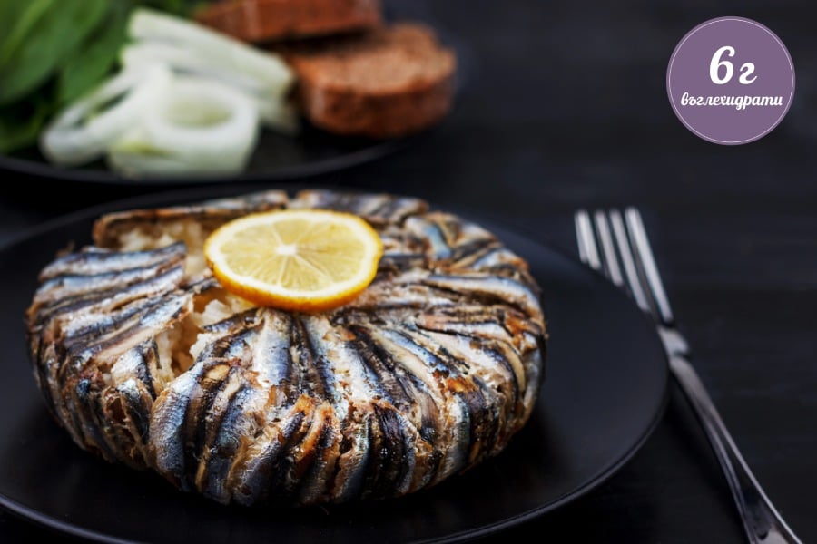 Пилаф с хамсия и карфиолен ориз.
