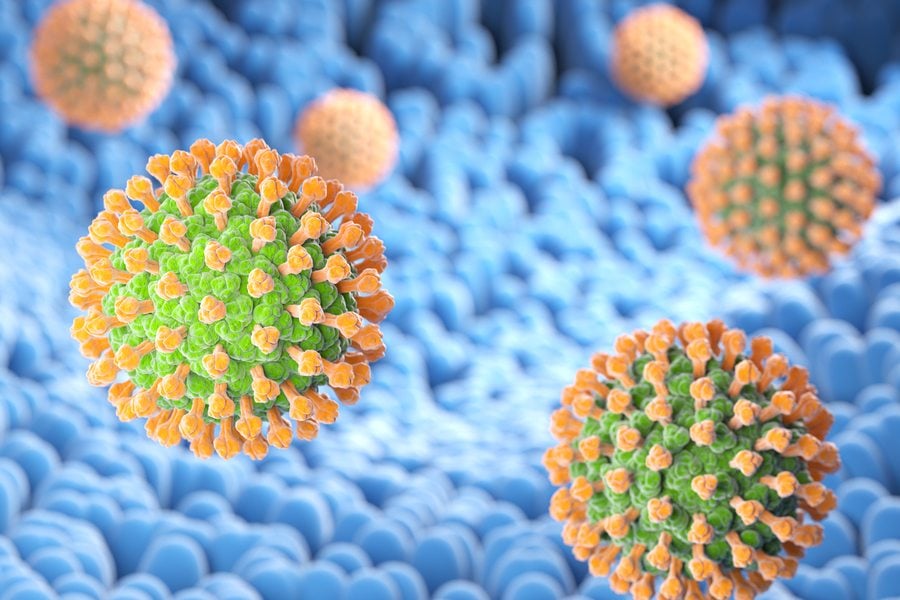 Ротавирус под микроскоп