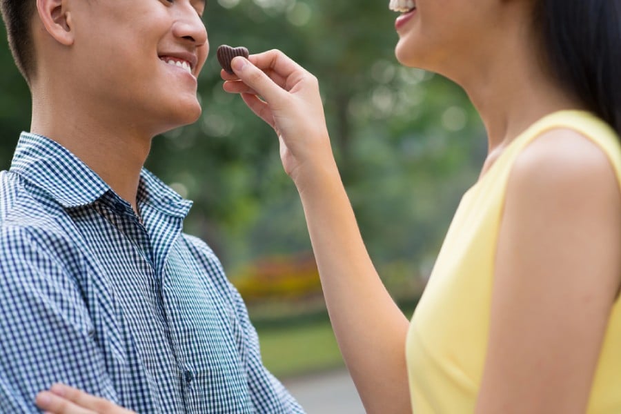 Свети Валентин, шоколад