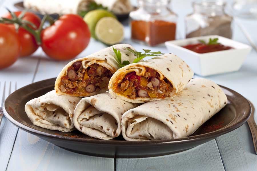 бурито с пилешко