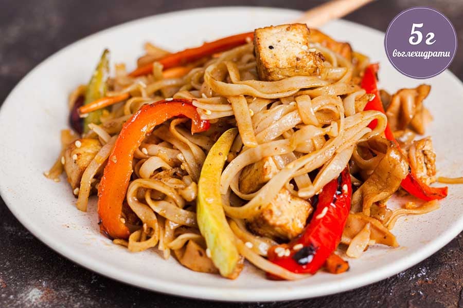 кето китайски ястия, спагети