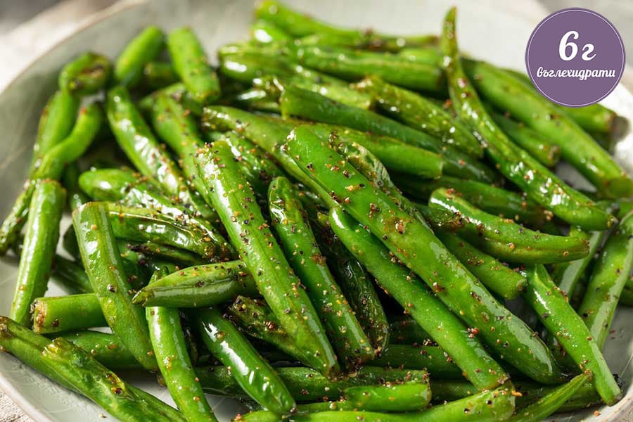 кето китайски ястия, зелен боб