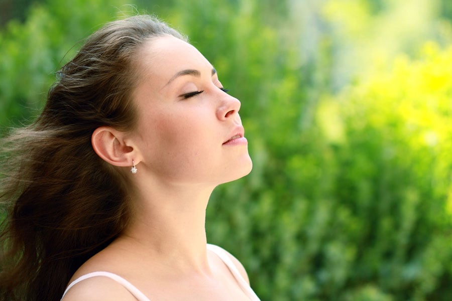 упражнения след секцио, дихателни упражнения